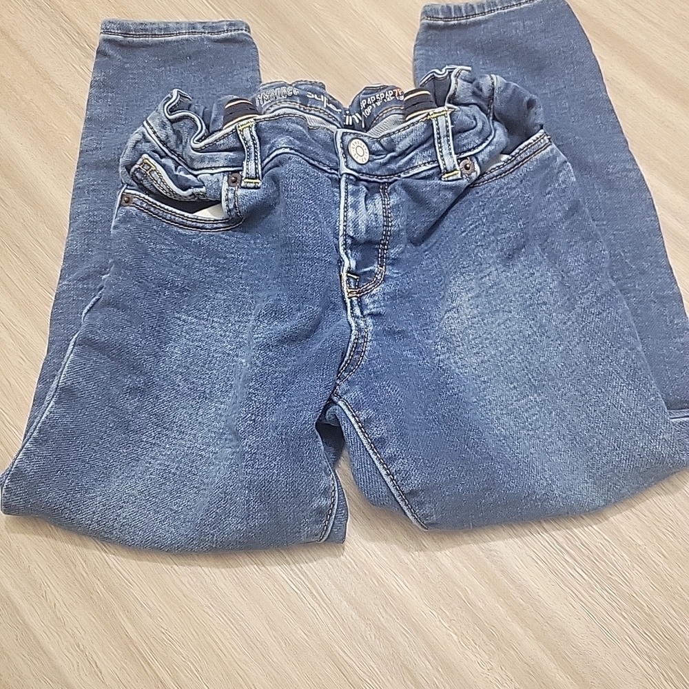 Gymboree Clean Girl Minimalist Core Distressed Girls Jeans Super Skinny Size 7